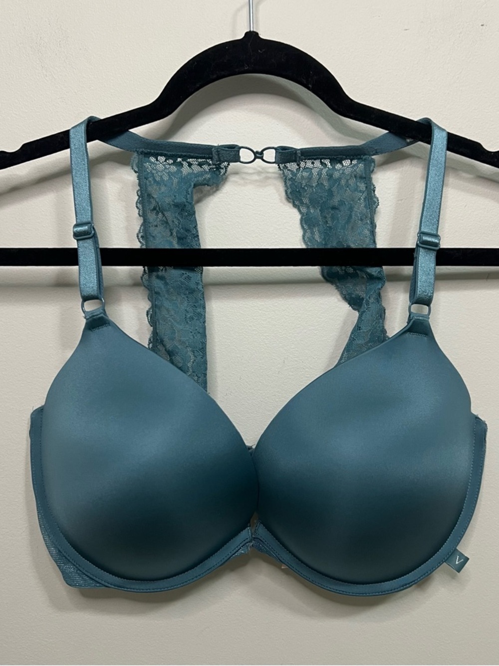 Victoria’s Secret Teal Lace-Back Bra Intimates Spring Lingerie Women’s Bra